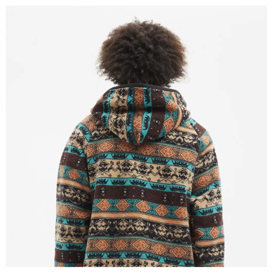 Hydroponic Polar & Softshell | Sudaderas Con Capucha>Sudadera Polar DALTON Brown Turquoise