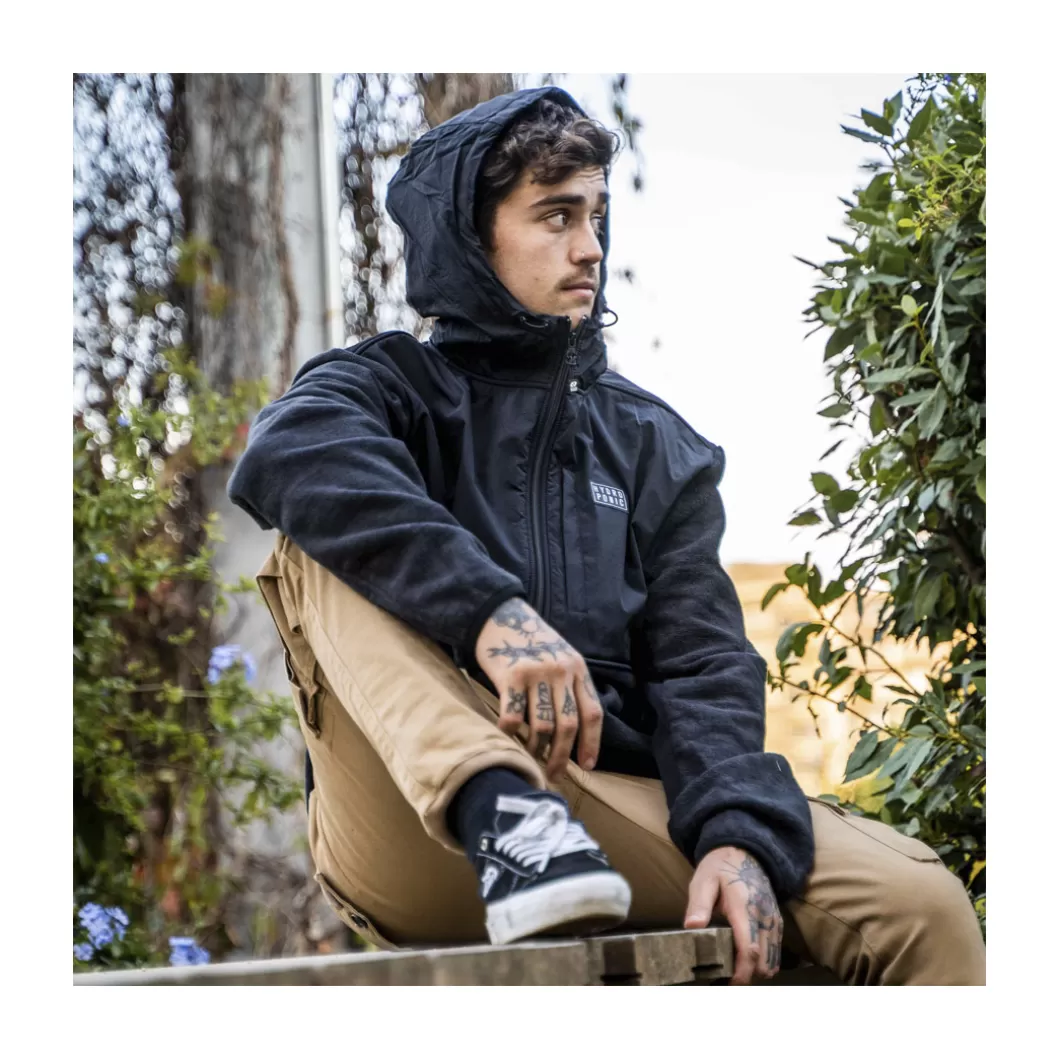 Hydroponic Chaquetas | Polar & Softshell>Sudadera Polar RIVER Black Anthracite