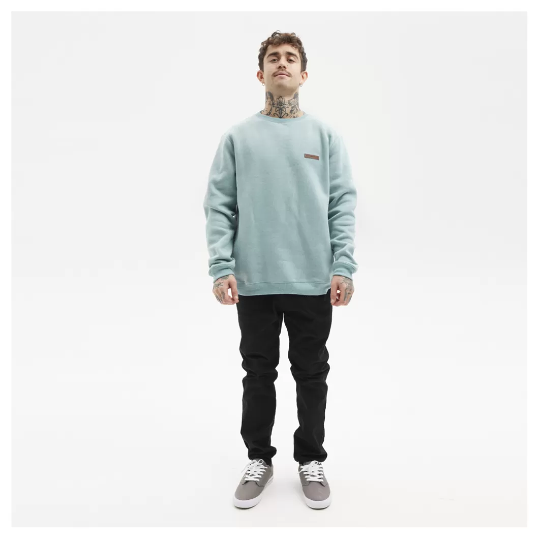 Hydroponic Sudaderas Sin Capucha>Sudadera Sin Capucha GRACE Heather Acqua