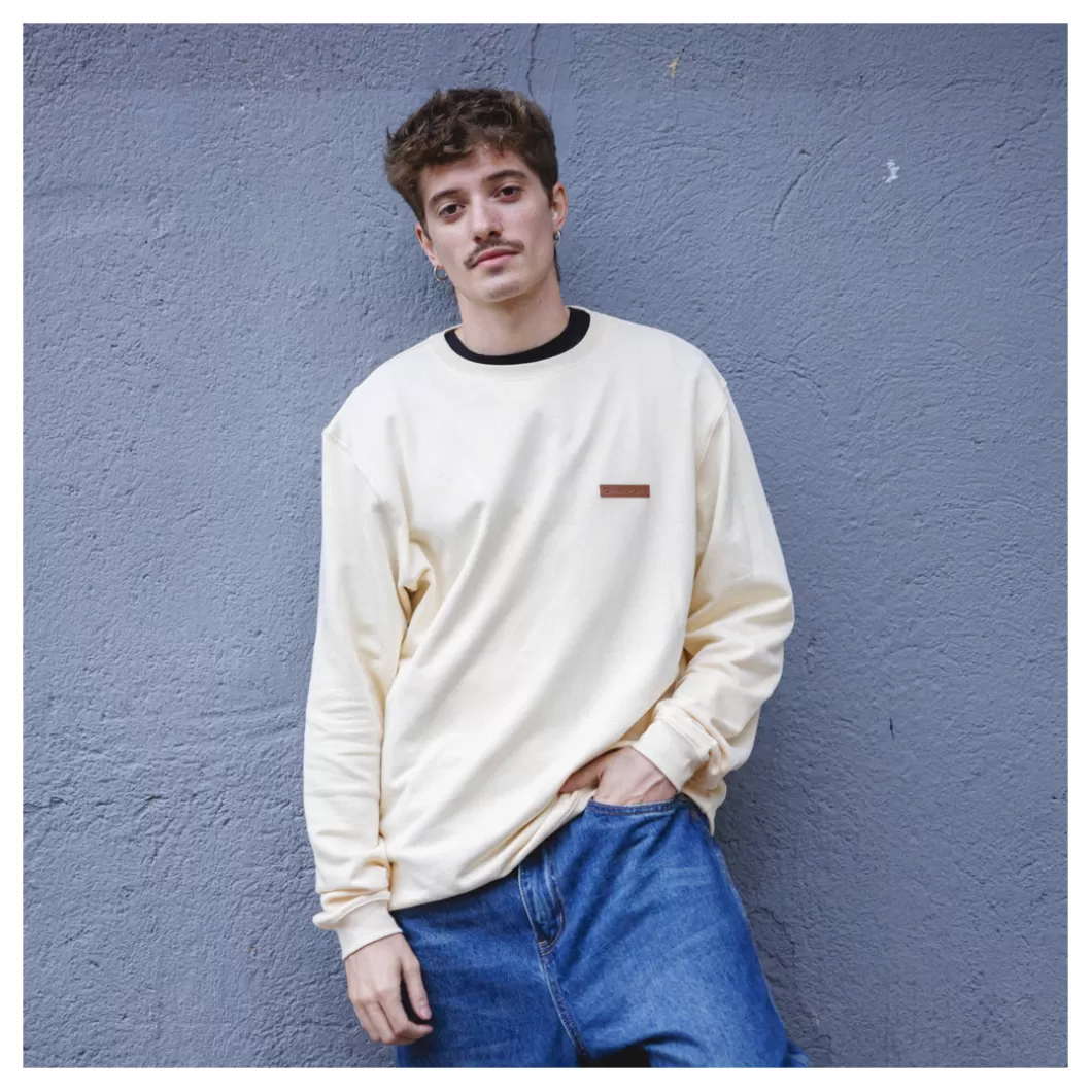 Hydroponic Sudaderas Sin Capucha>Sudadera Sin Capucha GRACE Off White