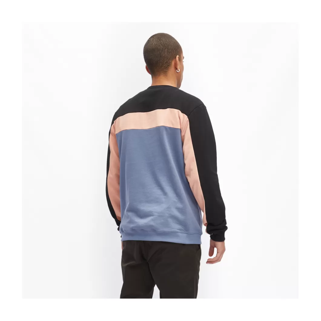 Hydroponic Sudaderas Sin Capucha>Sudadera Sin Capucha MOJAVE Violet / Salmon / Blue