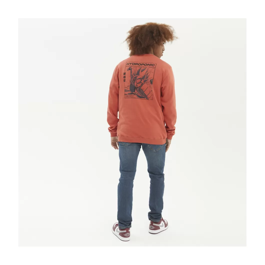 Hydroponic Sudaderas Sin Capucha Niño | Dragon Ball Z Colabo>Sudadera Sin Capucha Niño DRAGON BALL Z COMIC Terracota