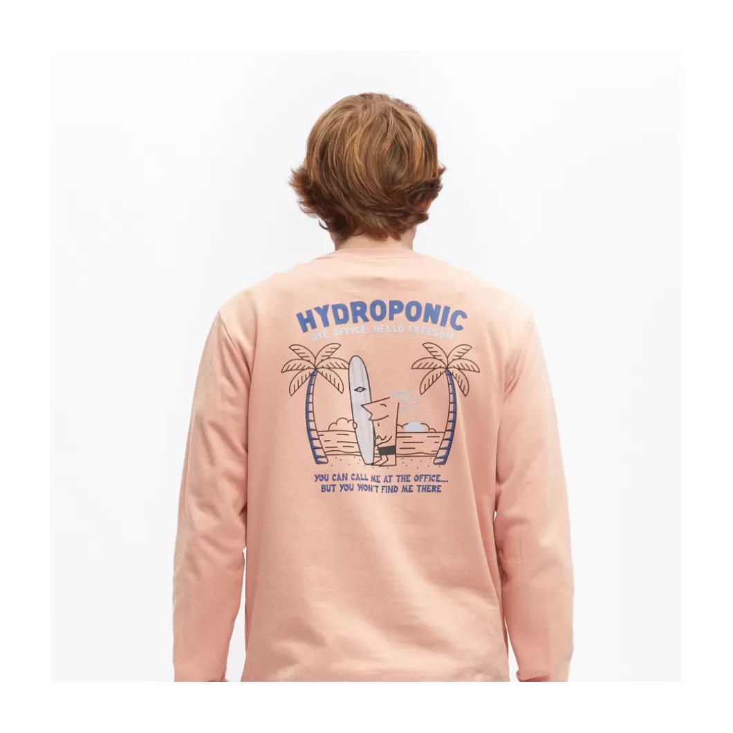 Hydroponic Sudaderas Sin Capucha Niño>Sudadera Sin Capucha Niño FREEDOM Salmon