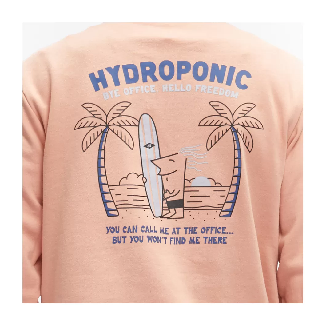 Hydroponic Sudaderas Sin Capucha Niño>Sudadera Sin Capucha Niño FREEDOM Salmon