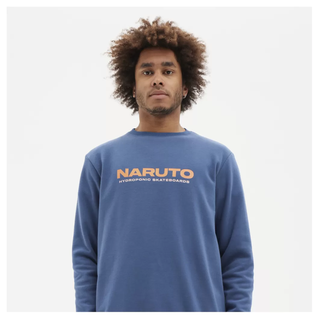 Hydroponic Naruto Colabo | Sudaderas Sin Capucha Niño>Sudadera Sin Capucha Niño NARUTO PARCHMENT Atlantic Blue