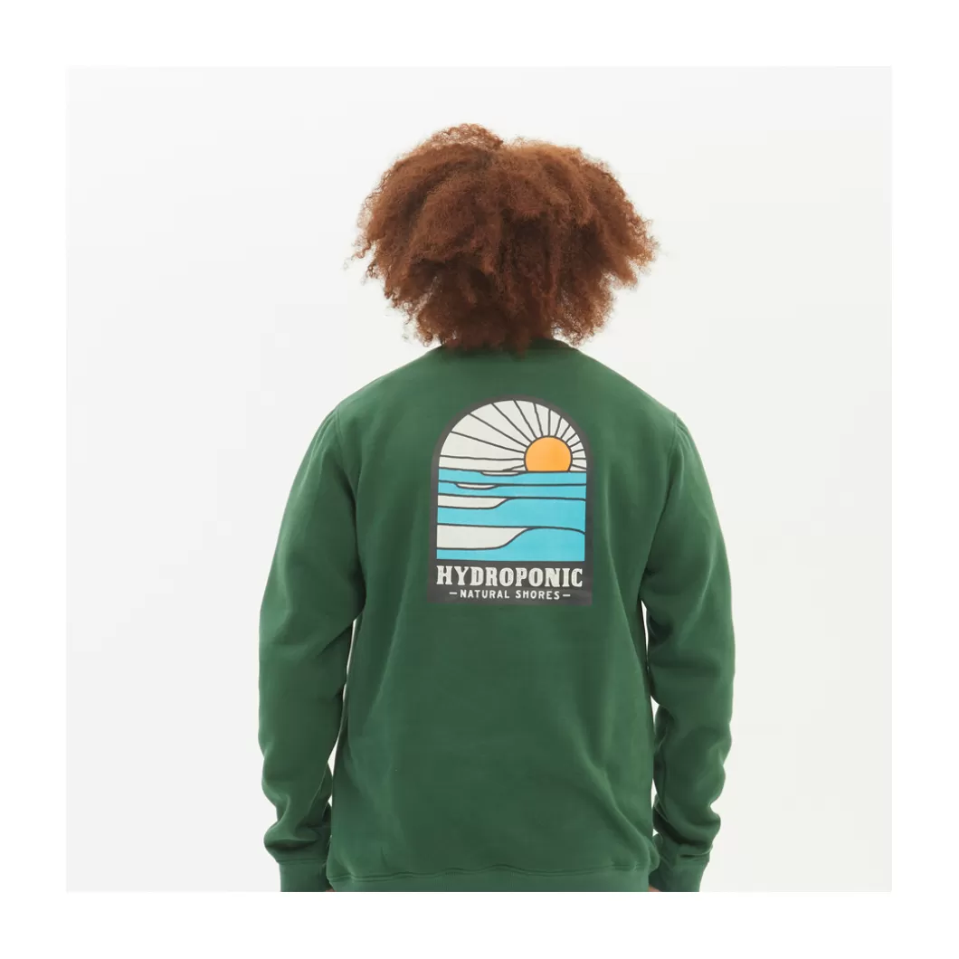 Hydroponic Sudaderas Sin Capucha Niño>Sudadera Sin Capucha Niño SHORES Dark Green