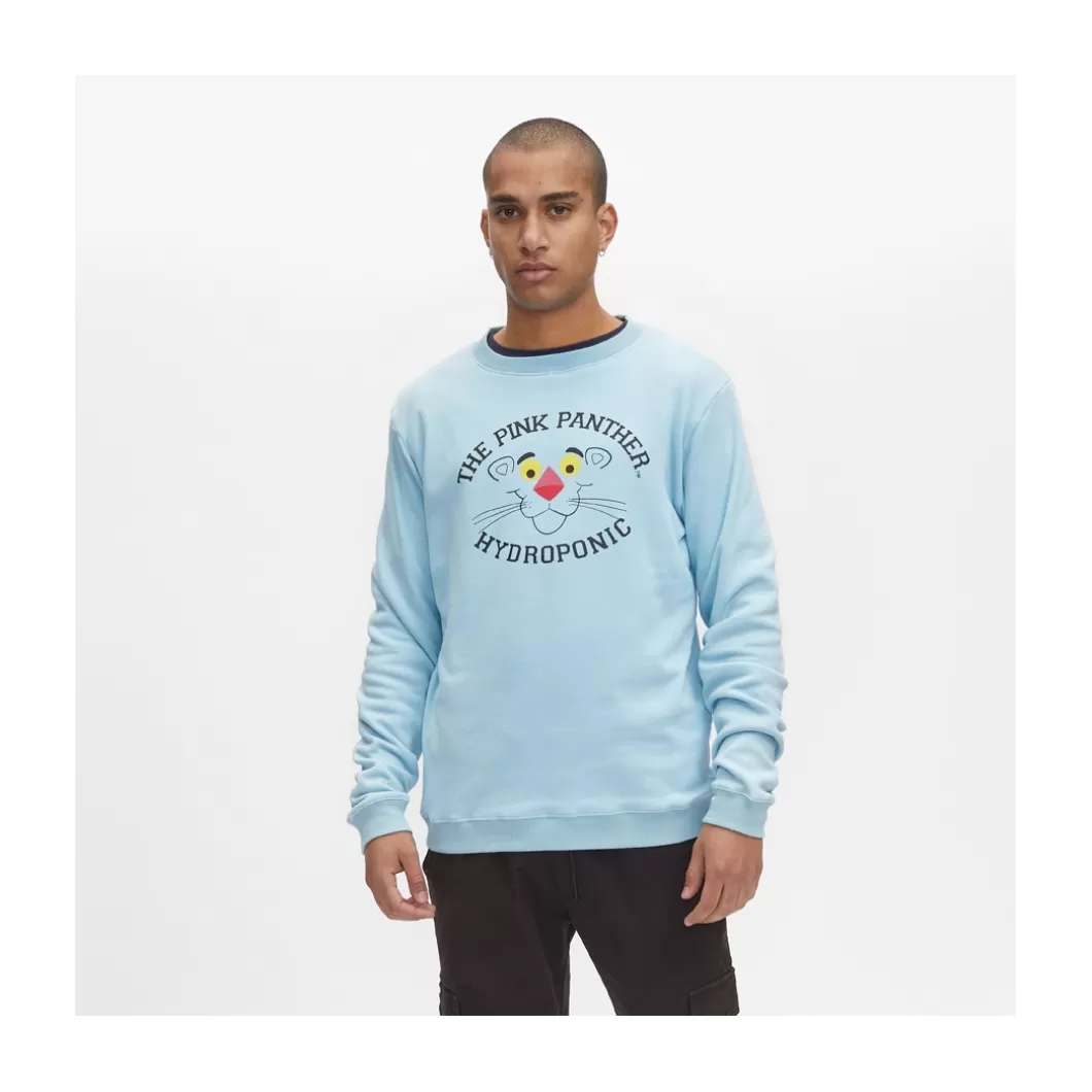 Hydroponic La Pantera Rosa Colabo | Sudaderas Sin Capucha>Sudadera Sin Capucha PINK SIMPLE Sky Blue