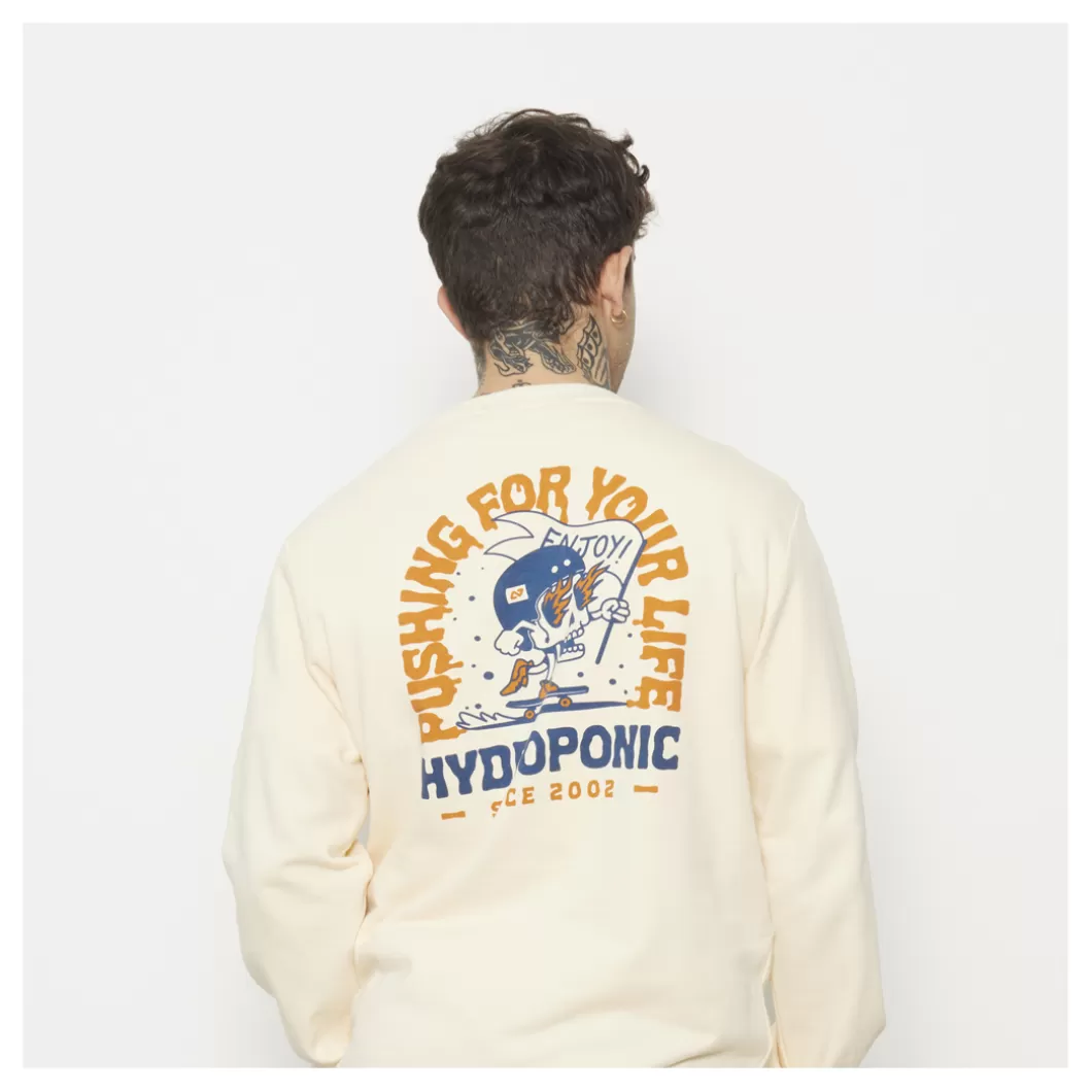 Hydroponic Sudaderas Sin Capucha>Sudadera Sin Capucha PUSHING Off White