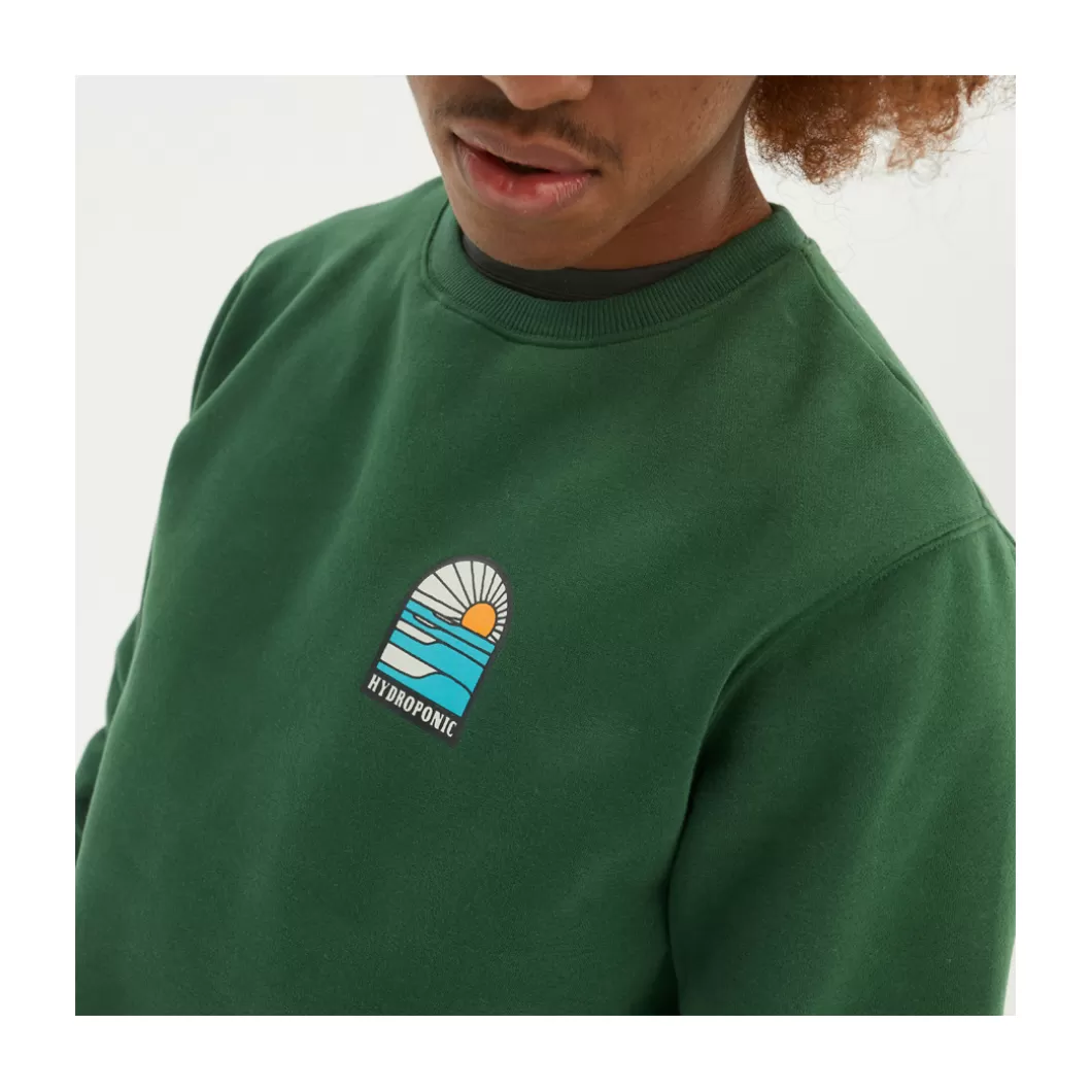 Hydroponic Sudaderas Sin Capucha>Sudadera Sin Capucha SHORES Dark Green