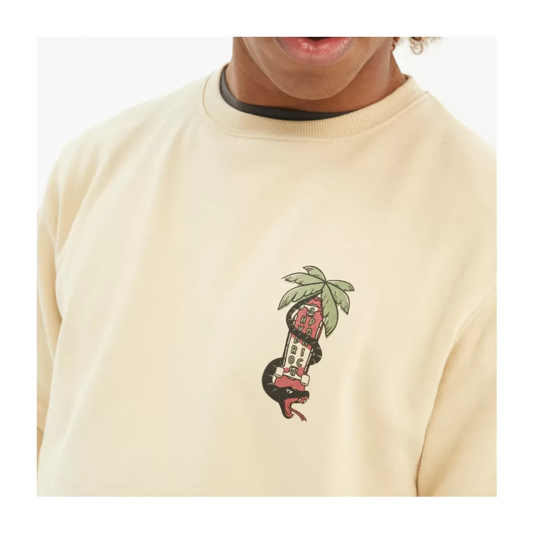 Hydroponic Sudaderas Sin Capucha>Sudadera Sin Capucha TRUST Sand