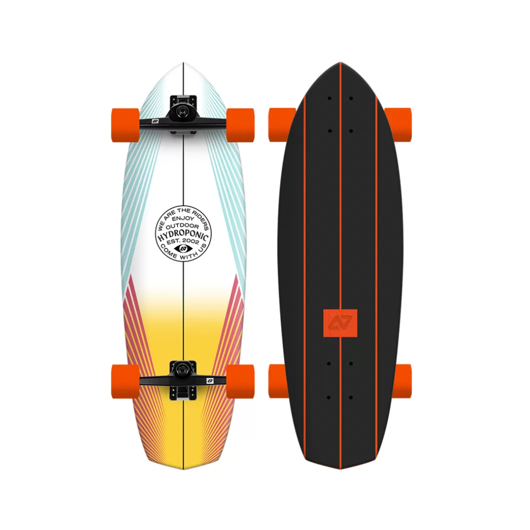 Hydroponic Surfskate Completos>Surfskate DIAMOND Lines White