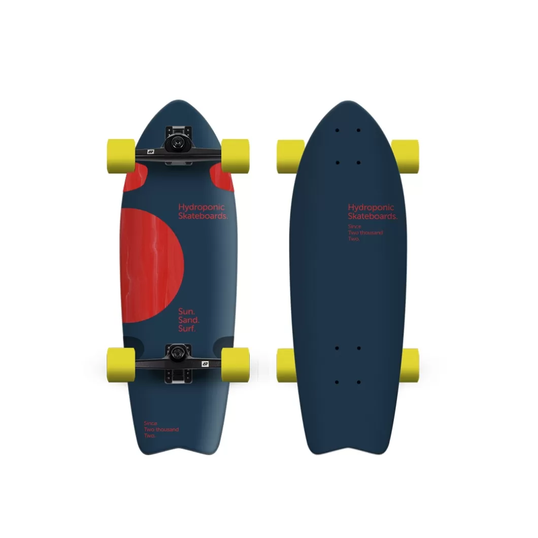 Hydroponic Surfskate Completos>Surfskate FISH 28'' Lunar Navy / Red
