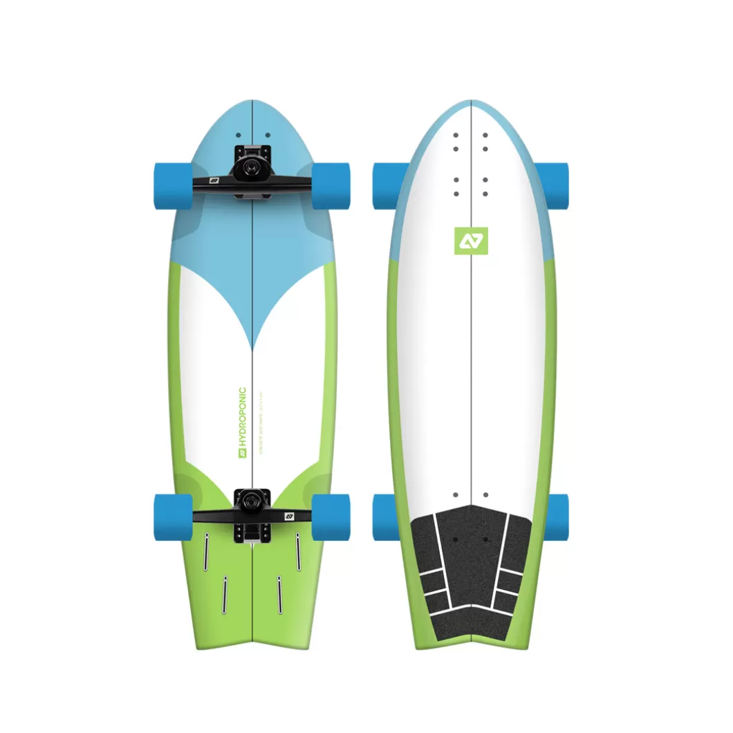 Hydroponic Surfskate Completos>Surfskate FISH 31,5'' Radikal Cyan /Green