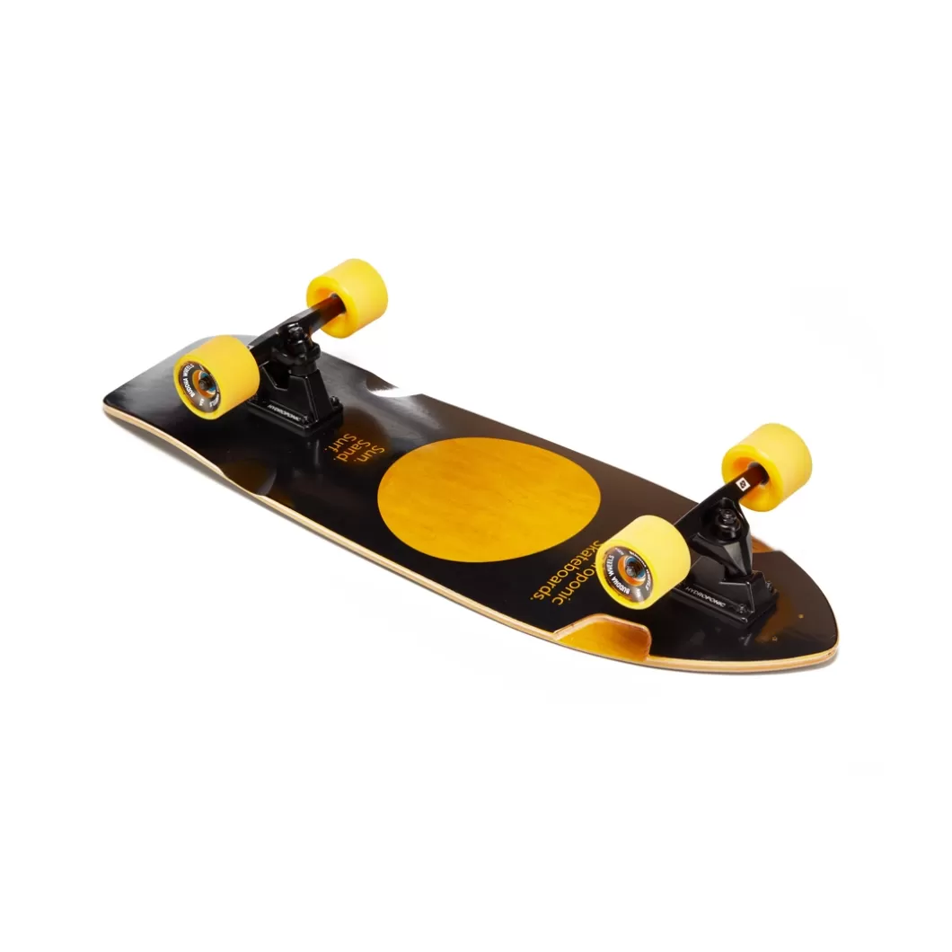 Hydroponic Surfskate Completos>Surfskate SQUARE 31,5'' Lunar Black/Yellow