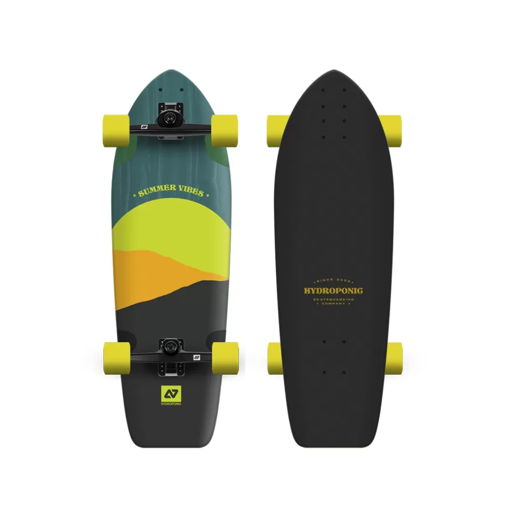 Hydroponic Surfskate Completos>Surfskate SQUARE 31,5'' Sun Green