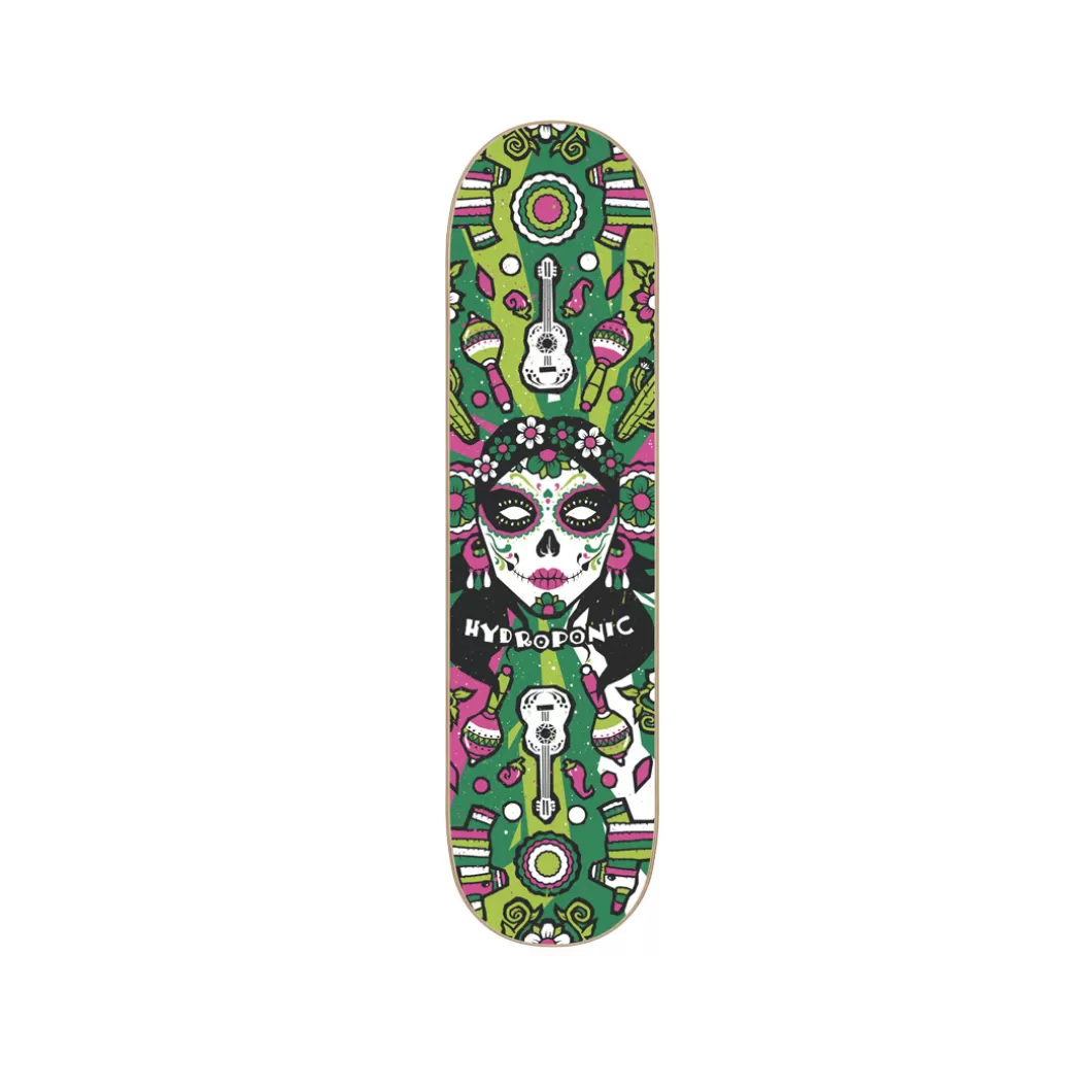 Hydroponic Medida 8>Tabla De Skate MEXICAN SKULL 2.0 Katrina Green