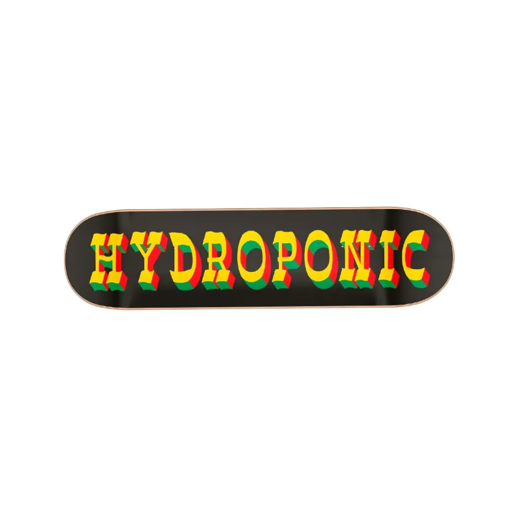 Hydroponic Medida 8,375 | Medida 8,125>Tabla Skate WEST Black Rasta