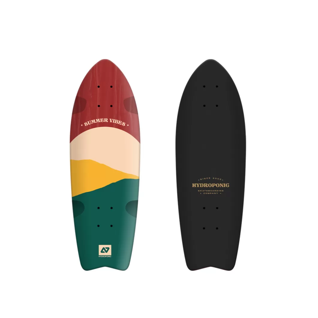 Hydroponic Tablas Surfskate | Skate Cruiser Tablas>Tabla Surfskate / Cruiser FISH 28'' Sun Red