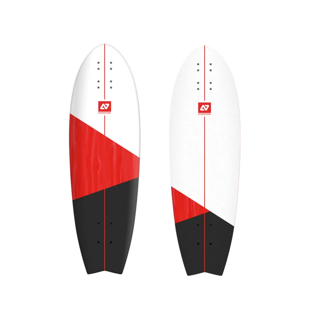 Hydroponic Tablas Surfskate | Skate Cruiser Tablas>Tabla Surfskate / Cruiser FISH 31,5'' Vortex Black / Red