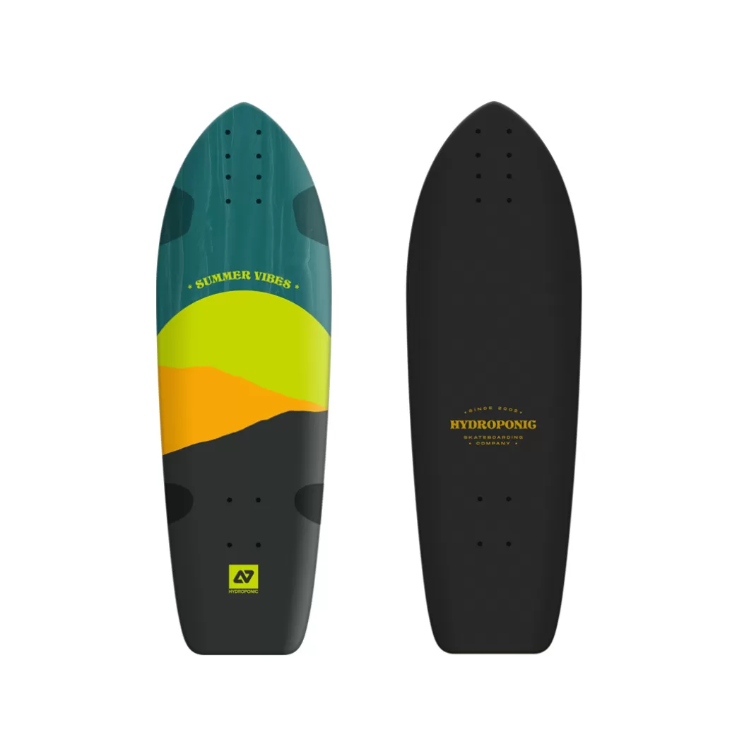 Hydroponic Tablas Surfskate | Skate Cruiser Tablas>Tabla Surfskate / Cruiser SQUARE 31,5'' Sun Green