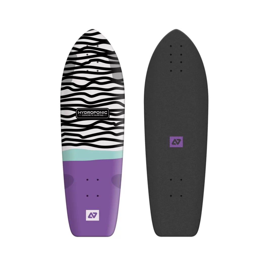 Hydroponic Tablas Surfskate | Skate Cruiser Tablas>Tabla Surfskate / Cruiser SQUARE 33'' Concrete Purple