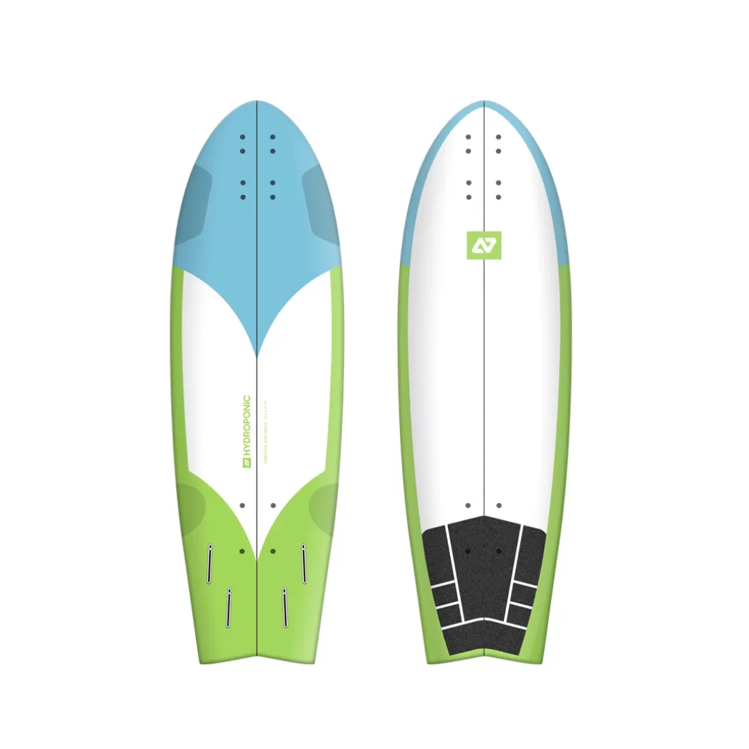Hydroponic Tablas Surfskate | Skate Cruiser Tablas>Tabla Surfskate FISH 31,5'' Radikal Cyan / Green